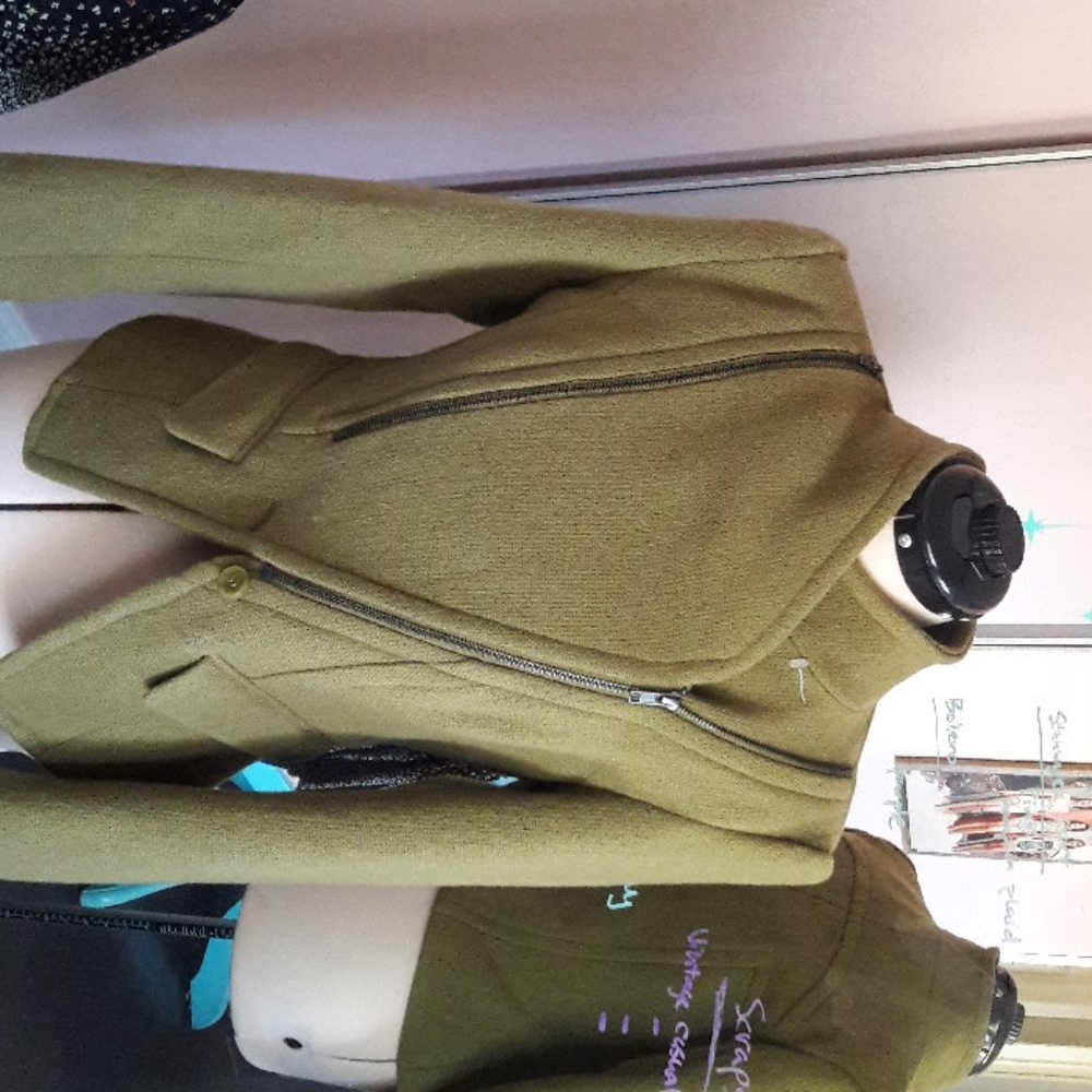 NWT Pink Martini olive green jacket